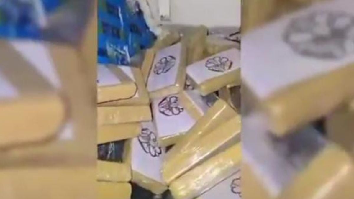 Imagen de algunos paquetes retenidos