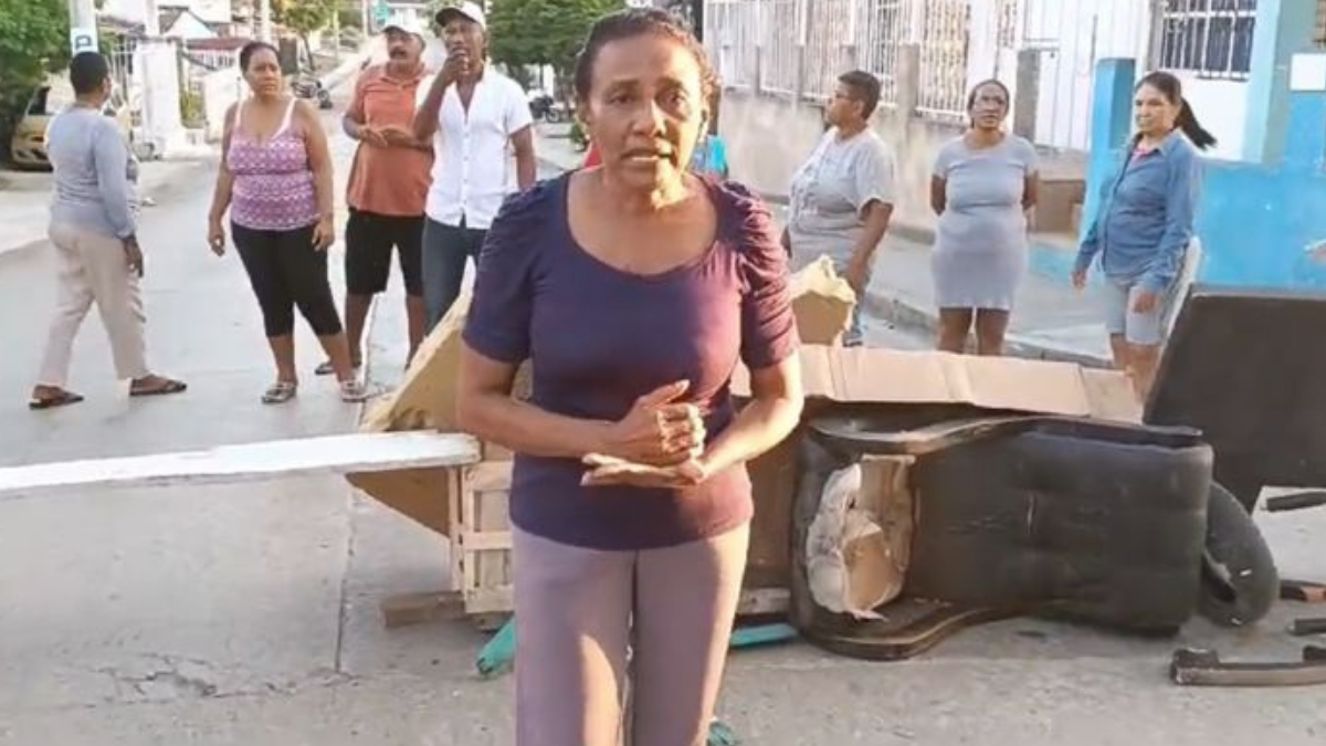 Bloqueo en la Avenida de El Consulado/17 de enero del 2024/ Cartagena