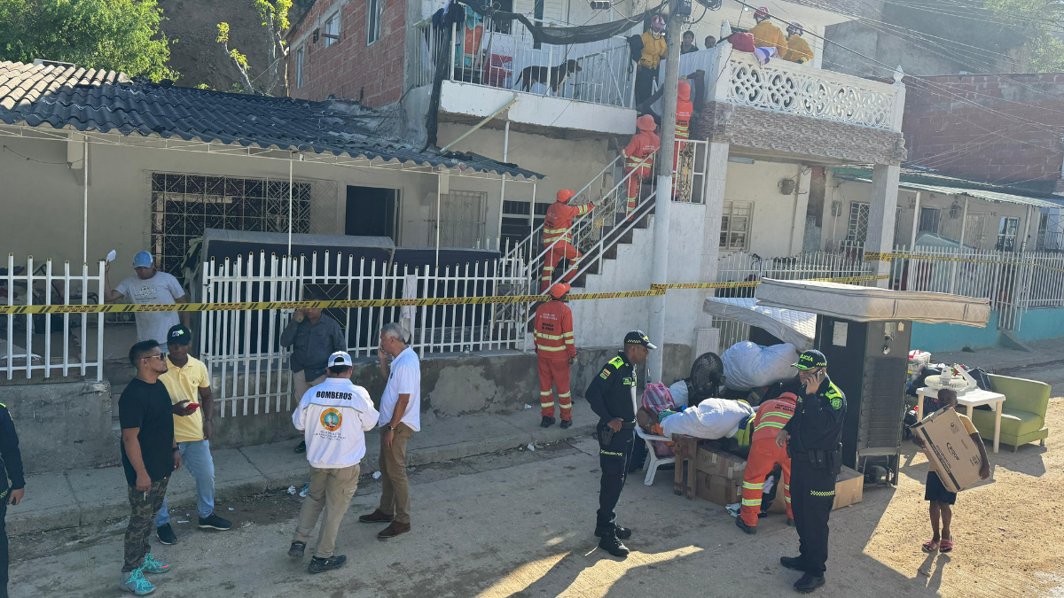 Deslizamiento de tierra en Paseo de Bolívar