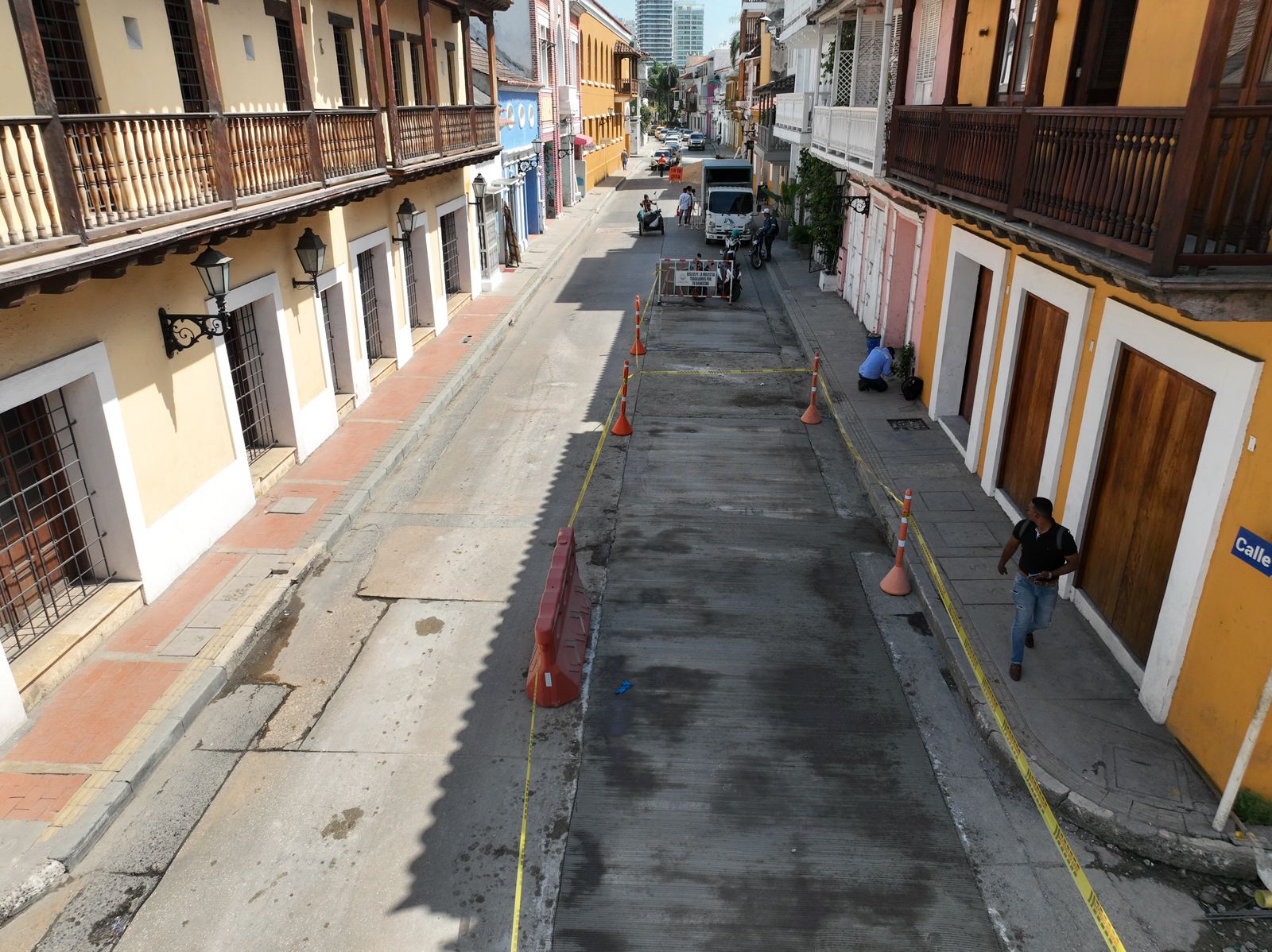 Trabajos en la Calle Larga