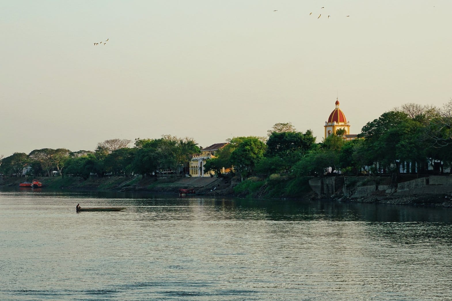 Río Magdalena a la altura del municipio de Mompox. Cartagena Enero 07