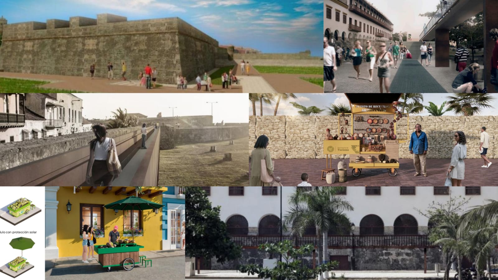 Primeras maquetas de los proyectos que serán financiados por el Gobierno Italiano.