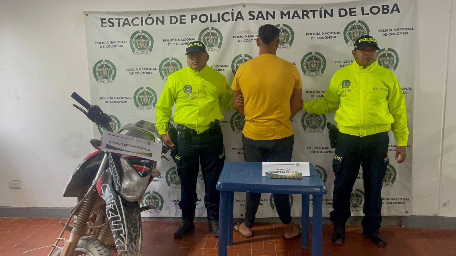 Capturan a presunto integrante del Clan del Golfo en San Martín de Loba (Bolívar). Cartagena Enero 13