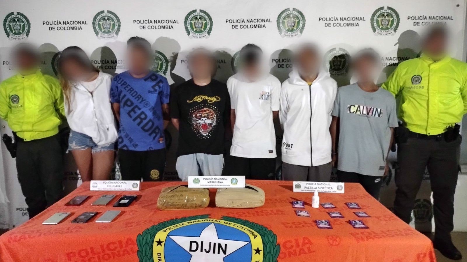 Desmantelan banda dedicada al tráfico de estupefacientes en exclusivo sector de Cartagena Enero 20