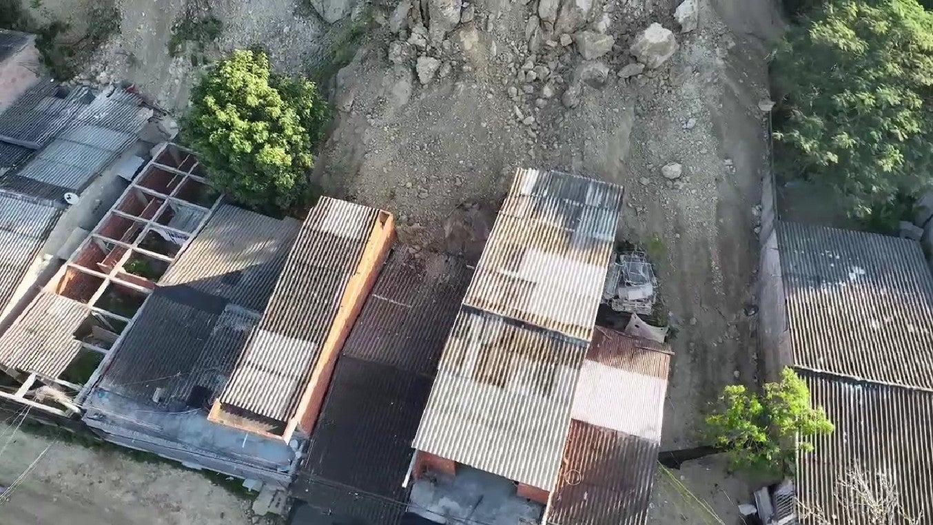 Deslizamiento de tierra en Cartagena Enero 22