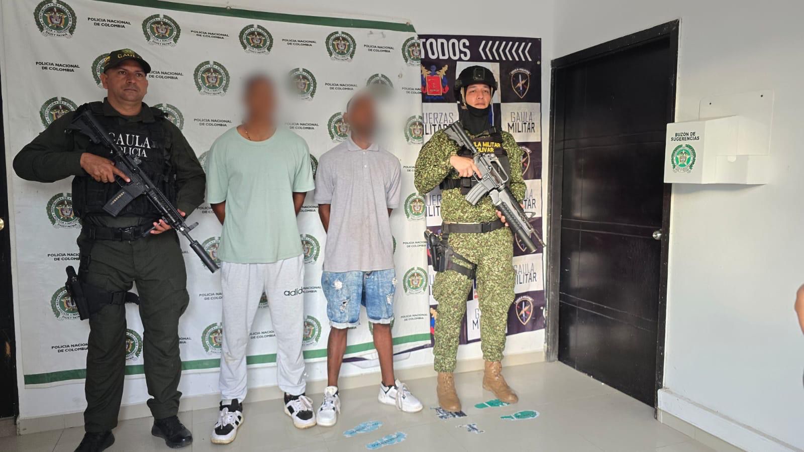 Capturan a presuntos integrantes del Clan del Golfo relacionados con las extorsiones a SuperGiros en Bolívar