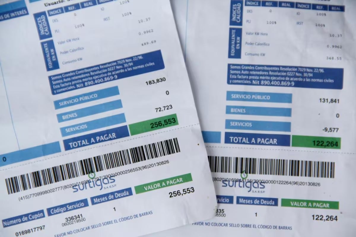 Facturas de Surtigas