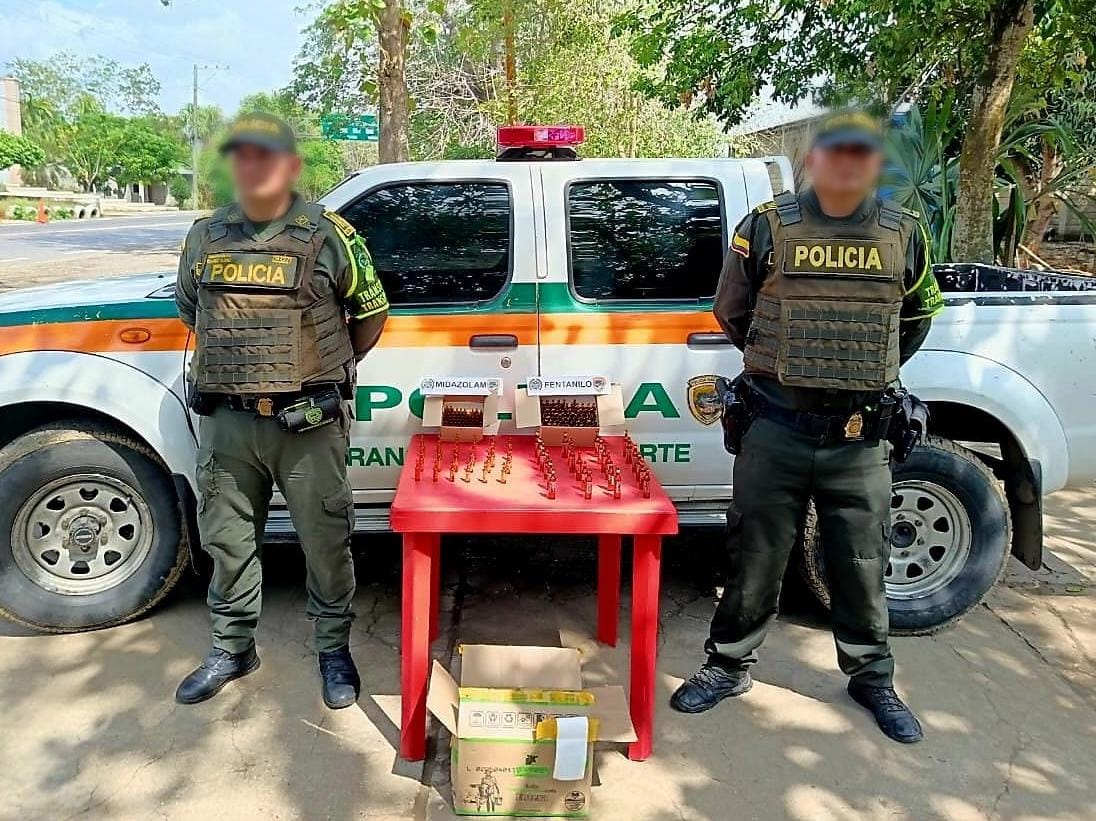 El operativo fue realizado en la vía a Sincelejo