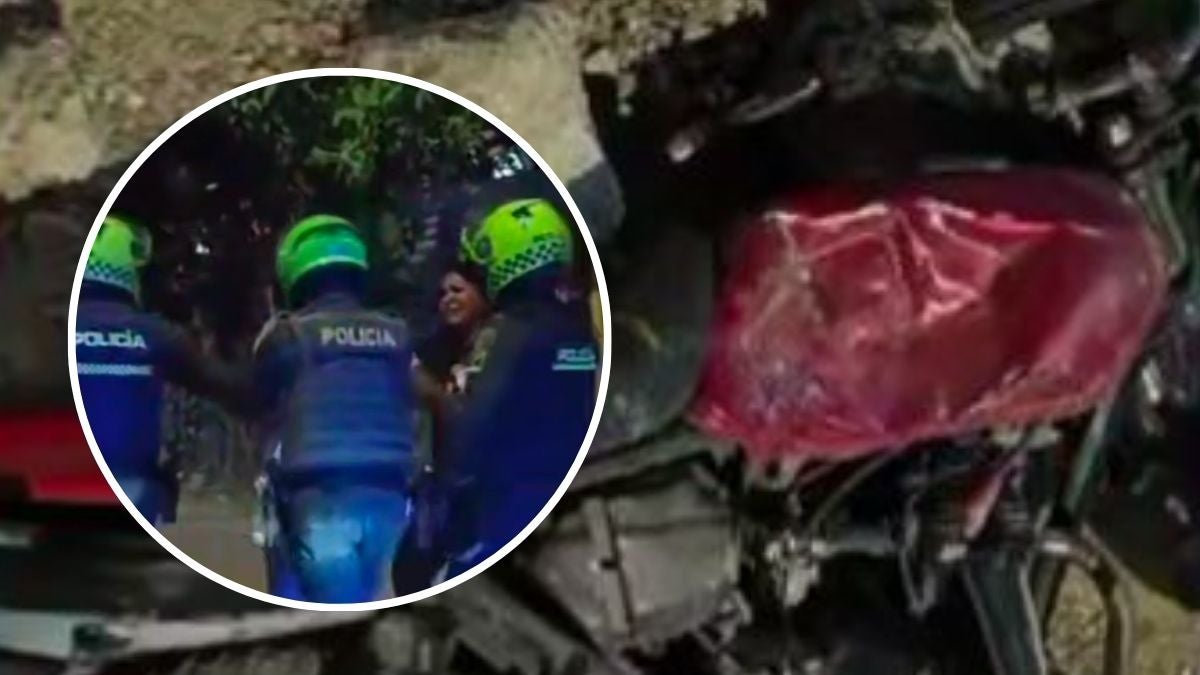 le partió la moto al marido por cachón