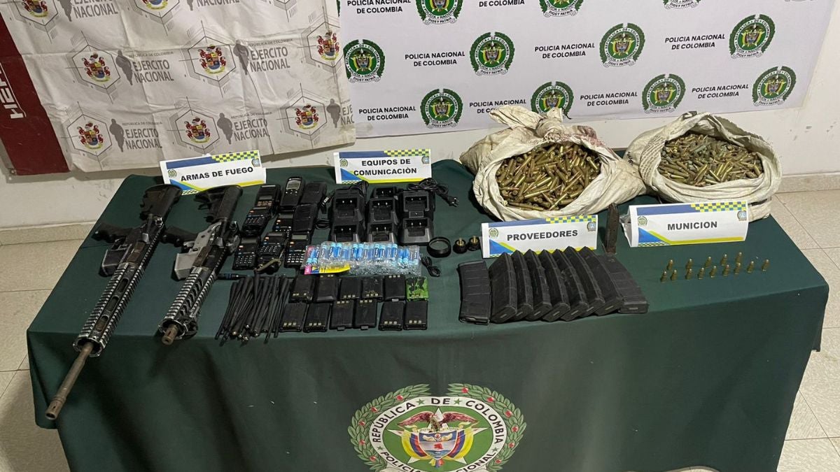 Estarían destinados para ataques contra la Fuerza Pública