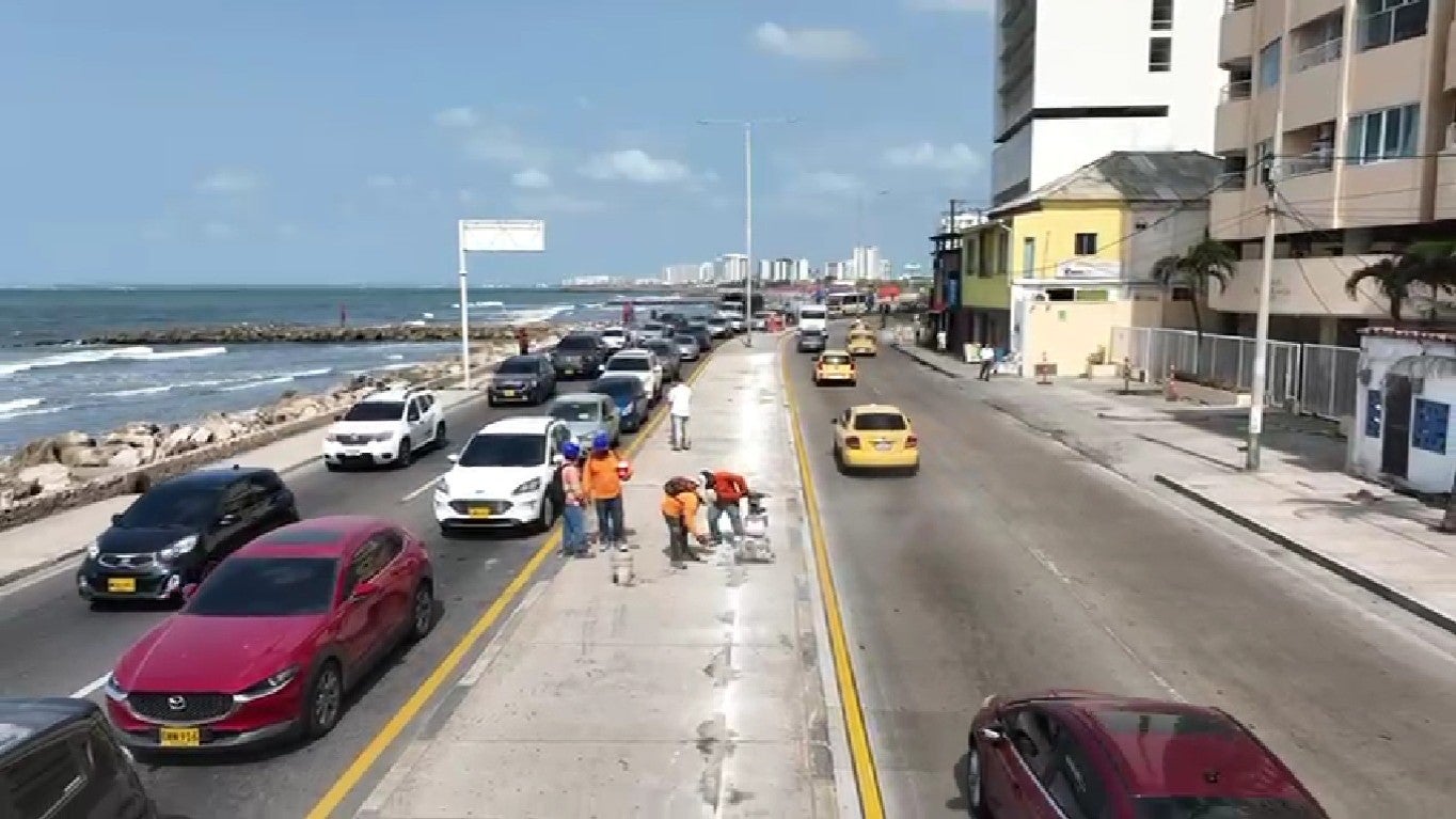 Inician intervención de la avenida Santander en Cartagena que busca liberar el tráfico en la zona