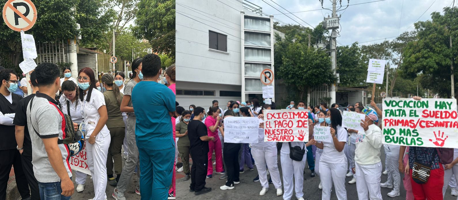 Suspensión de servicios por protestas de trabajadores pone en riesgo a pacientes en la clínica El Prado de Santa Marta