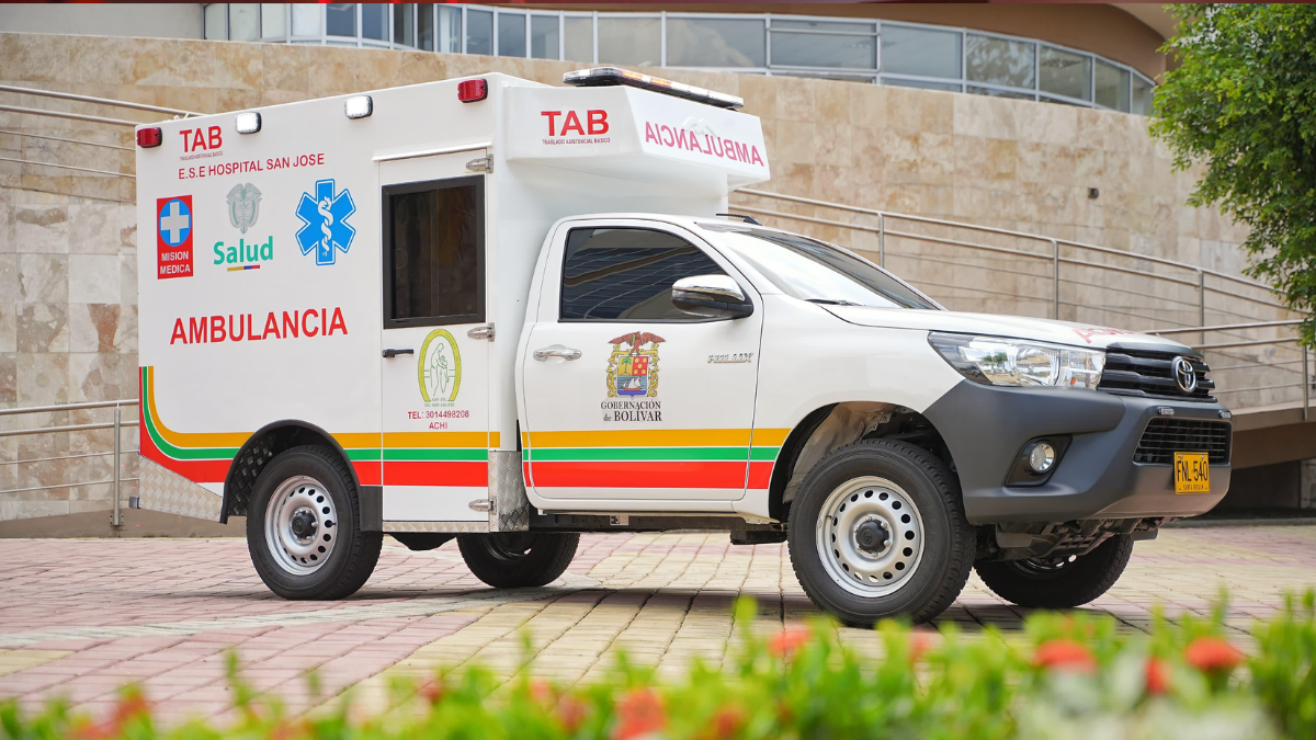 nueva ambulancia en Achí, Bolívar