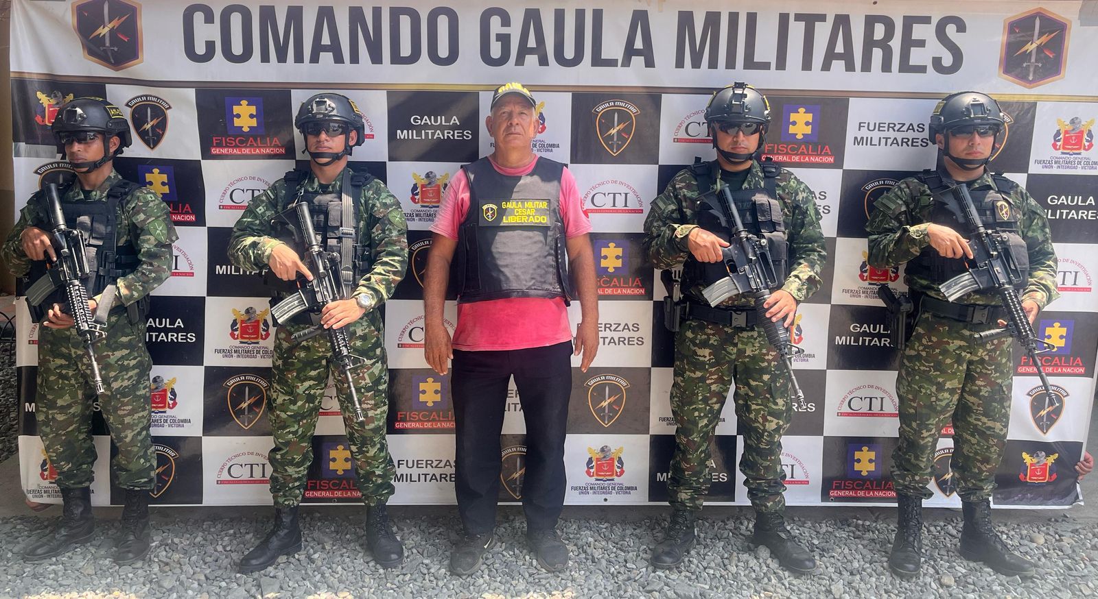 El operativo fue adelantado por el gaula.