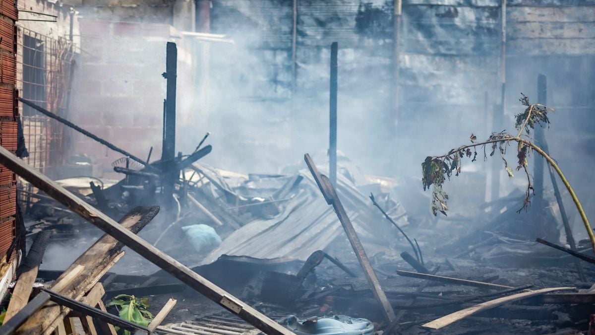 Imagen de las afectaciones tras la emergencia