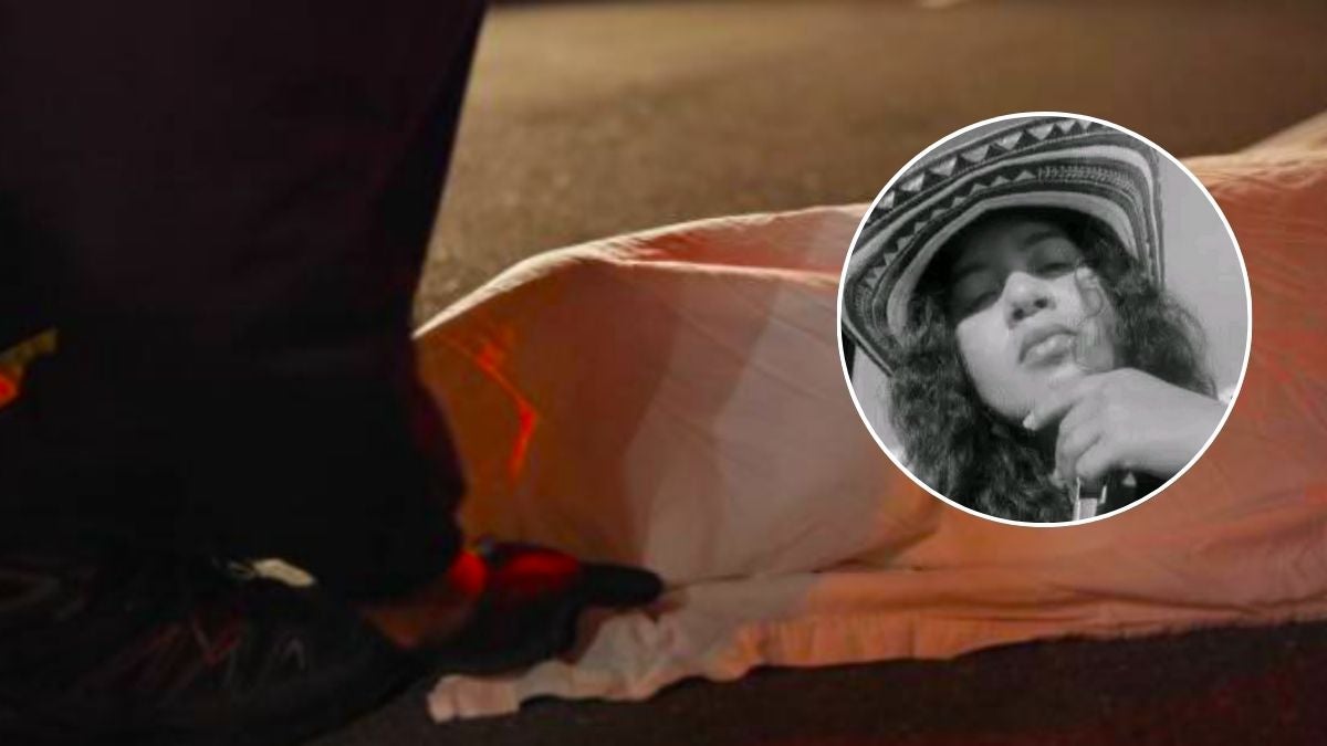 De fondo: imagen referencia levantamiento de cuerpo - Fotografía de la víctima