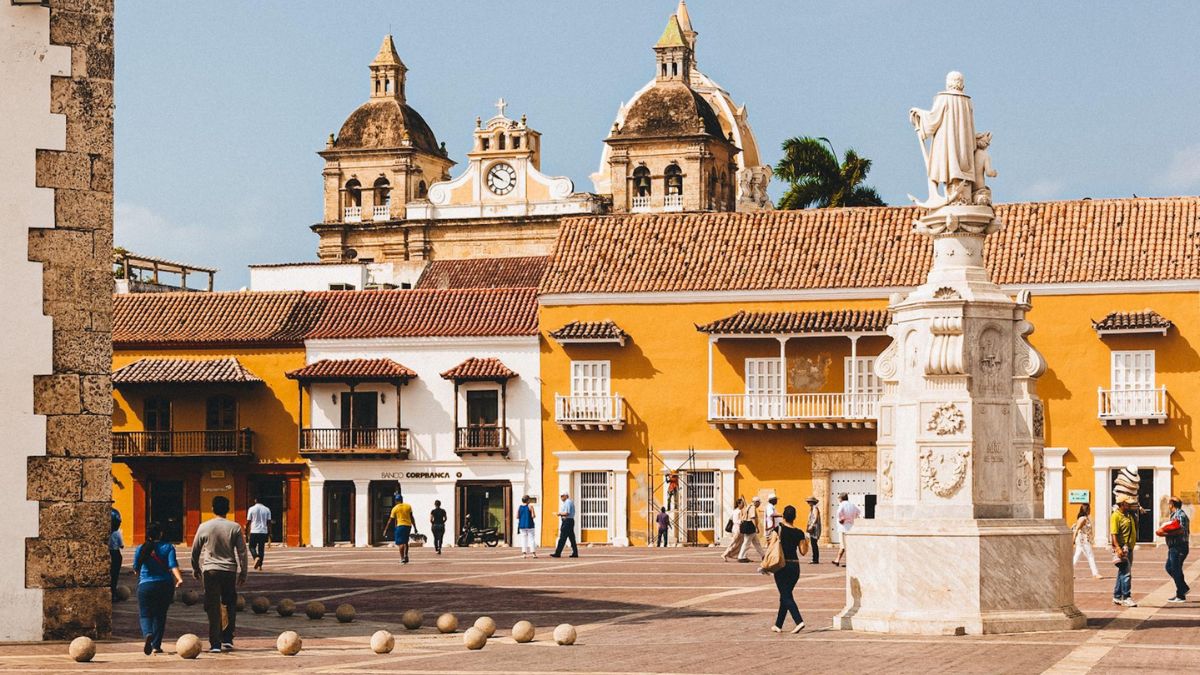 Plaza de la Aduana en Cartagena