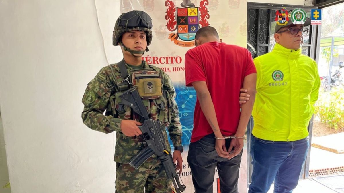 Imagen de la captura de uno de los presuntos homicidas.