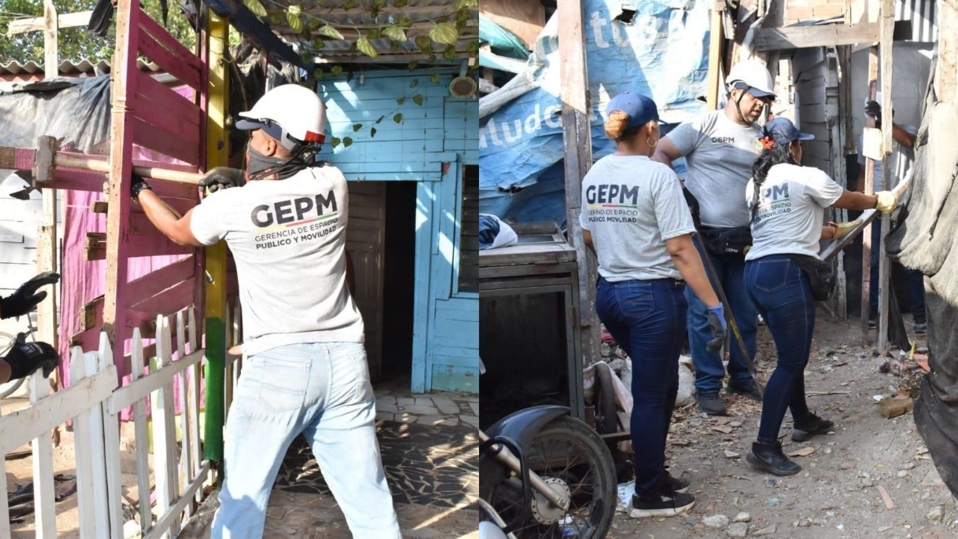 Autoridades recuperaron espacio público en Chambacú y reubicaron 28 familias en Cartagena