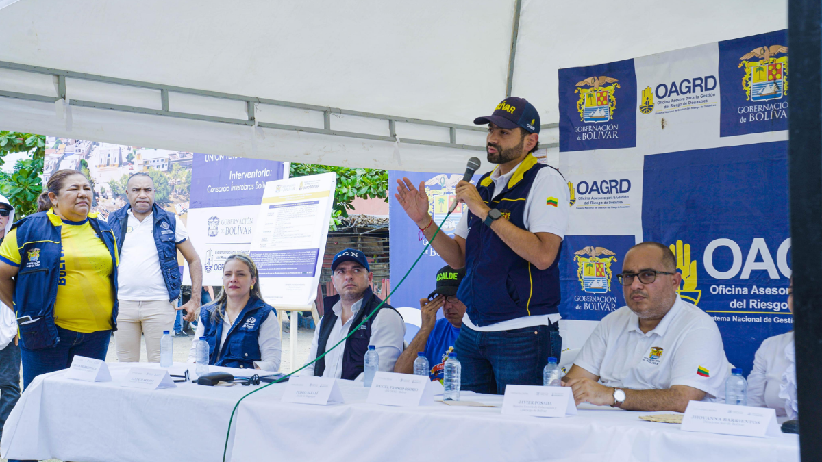Obras de protección costera en Bolívar