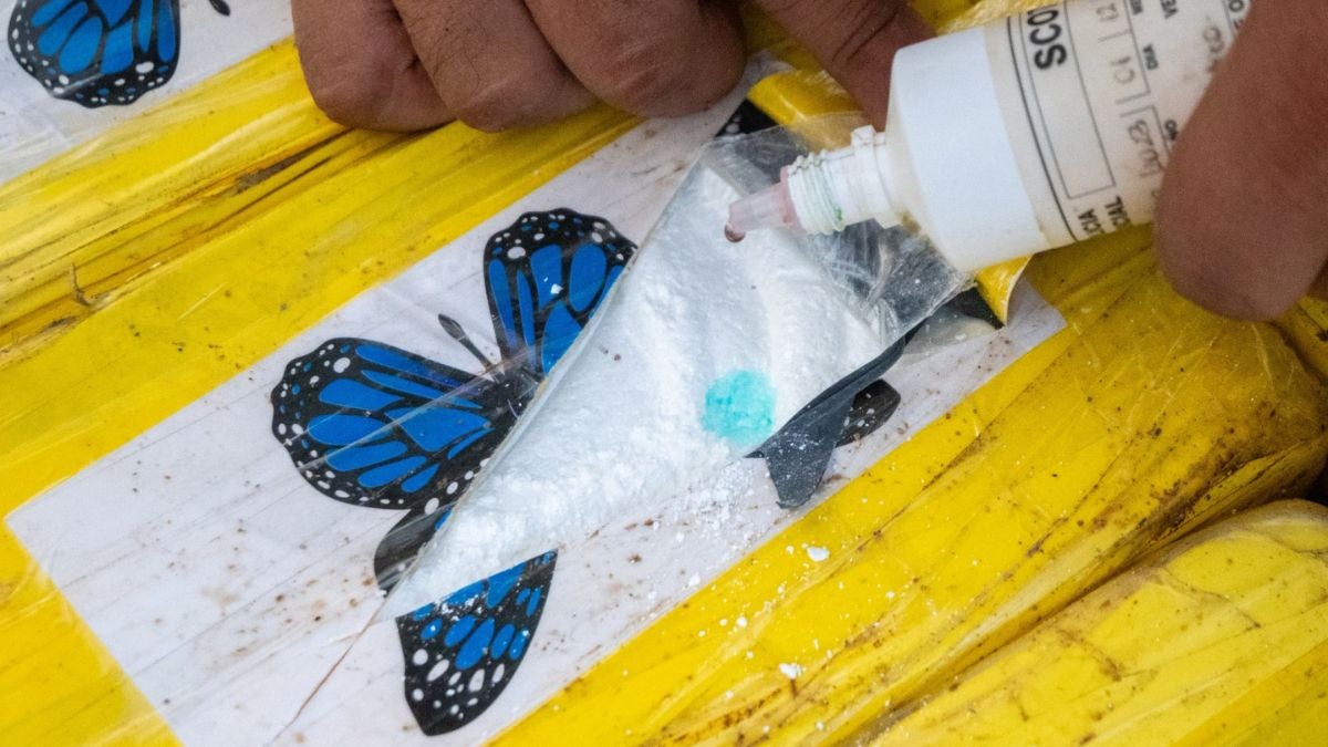 imagen de los paquetes decomisados