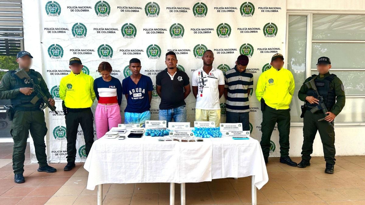 Imagen de algunos de los detenidos por la Policía