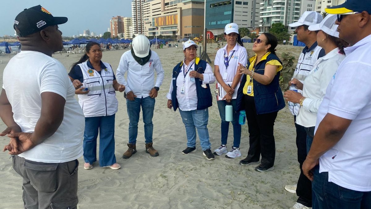 Imagen de reuniones desde las playas de Bocagrande