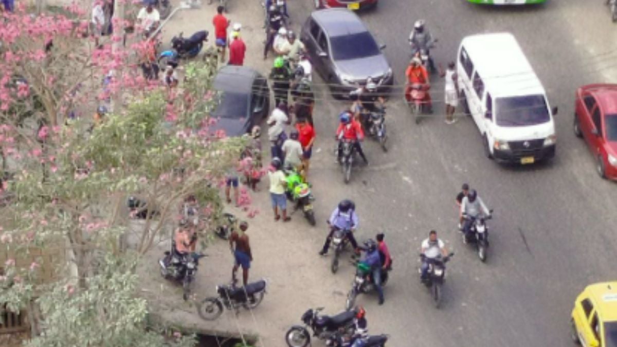 Imagen de la vía en la que tuvieron lugar los hechos violentos