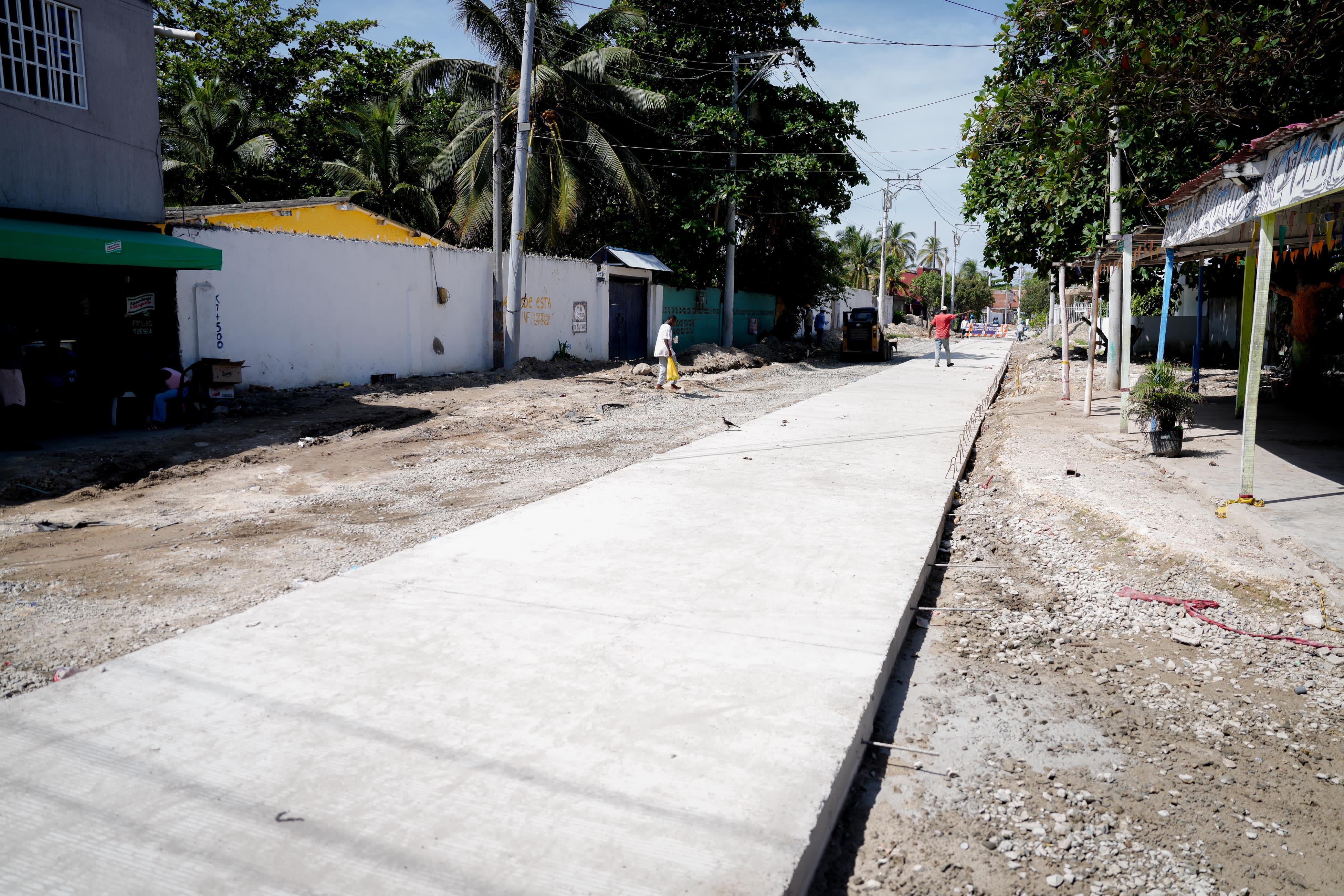 Pavimentación en La Boquilla