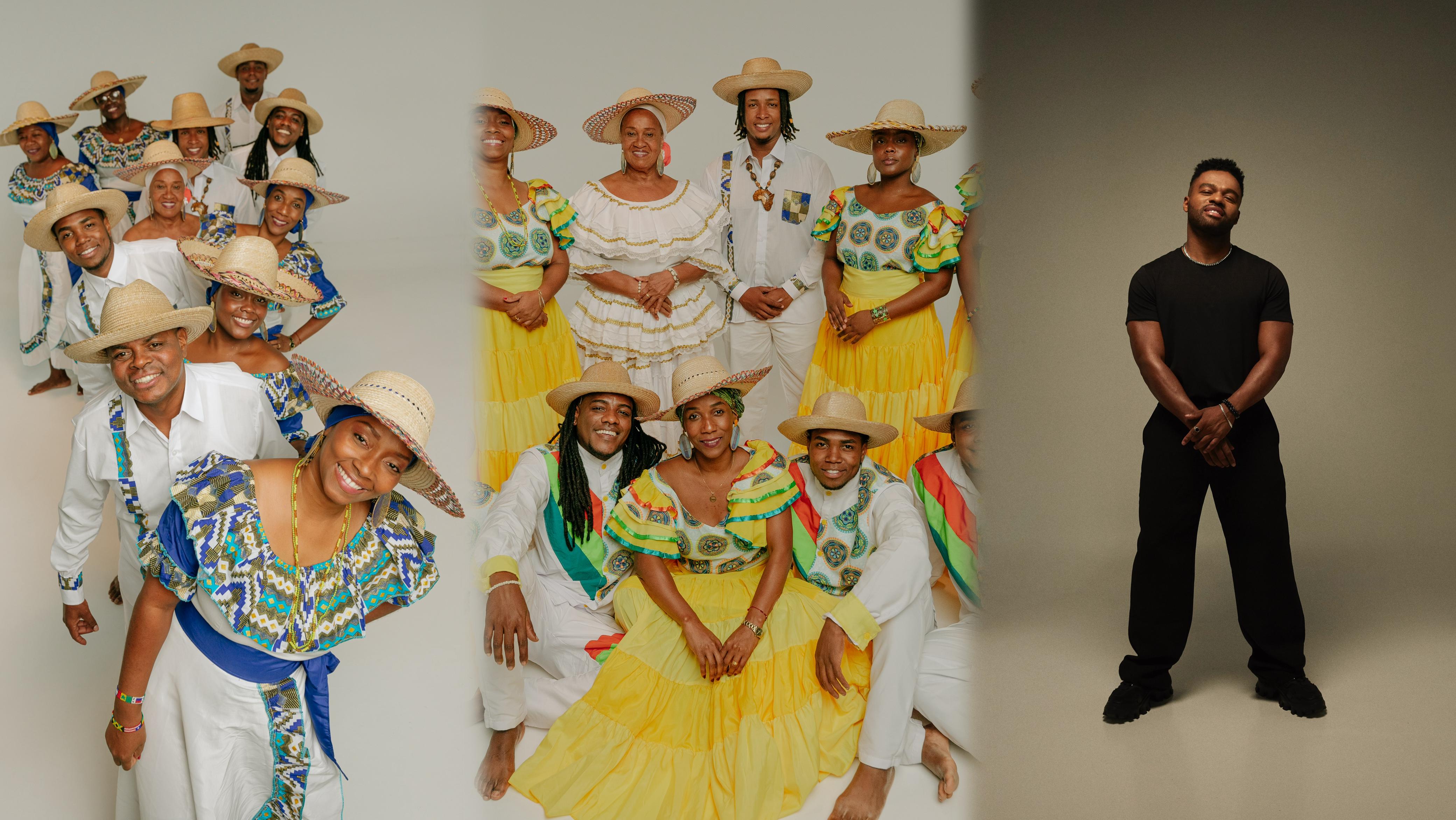 Pablo Fortaleza, Nidia Góngora y la agrupación Canalón de Timbiquí