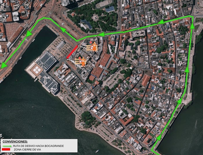 Habrá desvío en vía del Centro de Cartagena durante cinco días