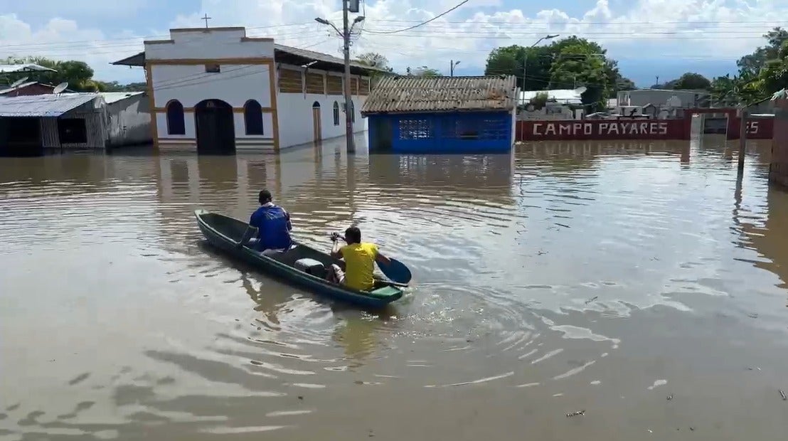 Simití, sur de Bolíva. Inundaciones