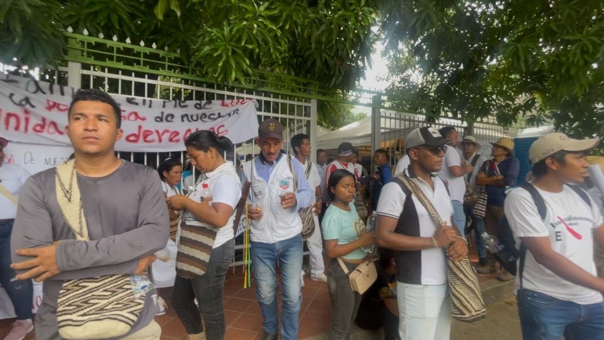 La concentración se realiza en la Casa Indígena de Valledupar.