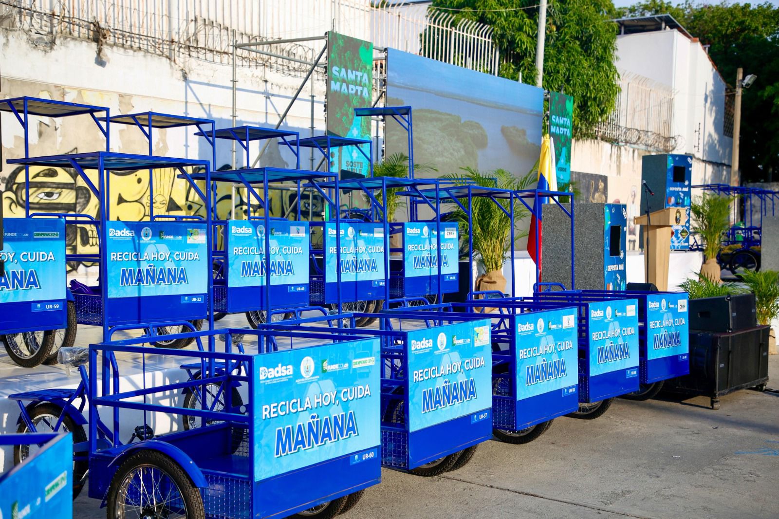 450 recicladores de Santa Marta reciben triciclos y herramientas para transformar la ciudad y dignificar su labor