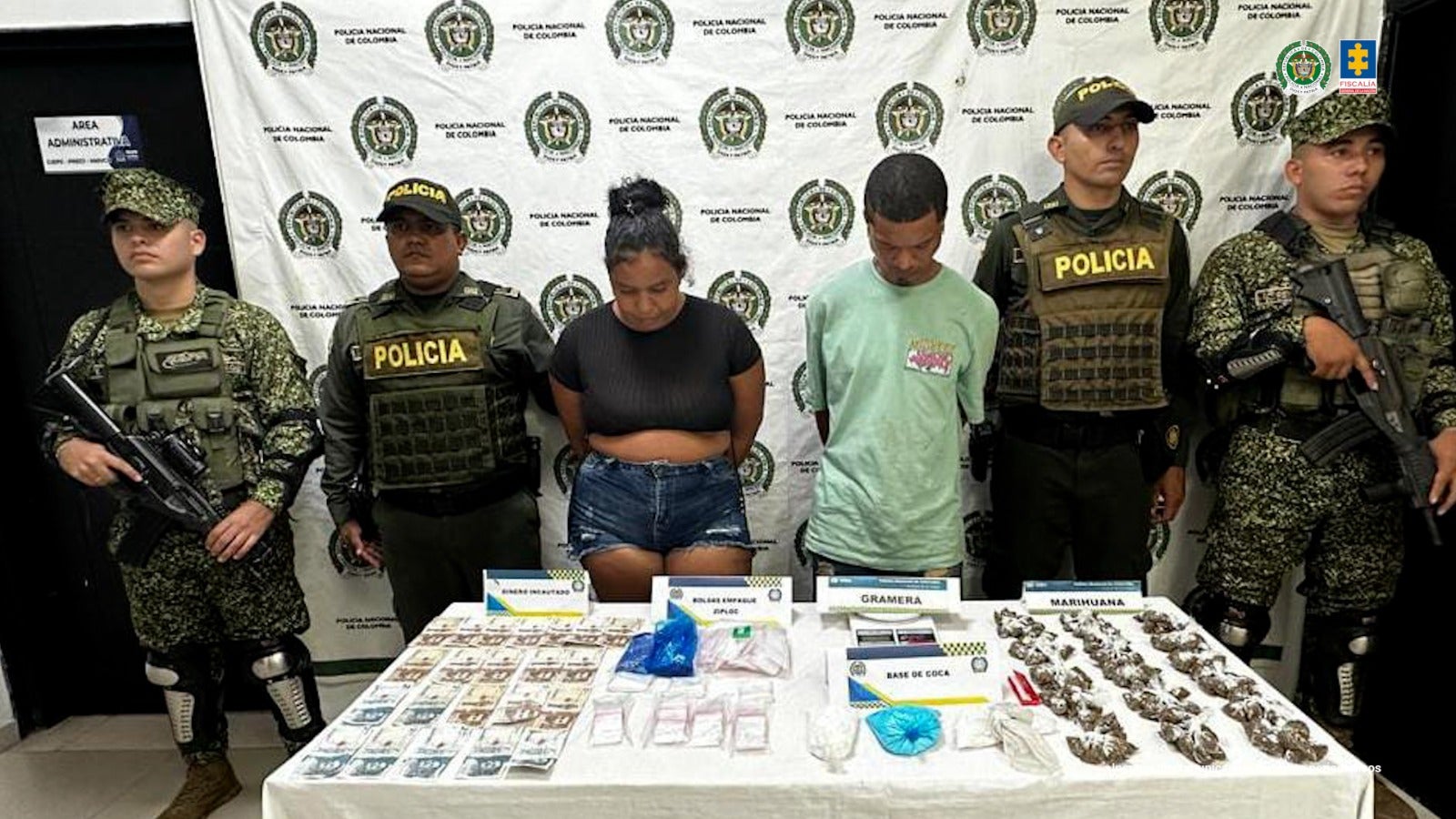 La captura de esta personas tuvo lugar en un municipio al norte de Bolívar.