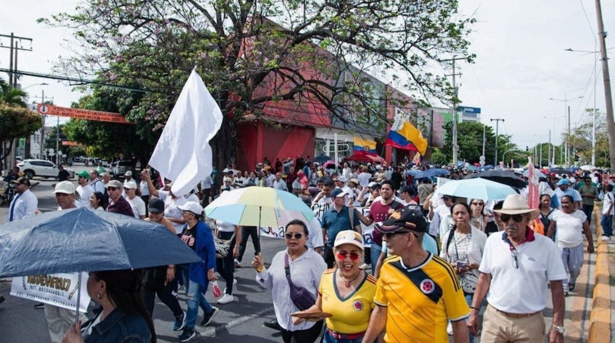 Marchas de Centrales obreras en Valledupar