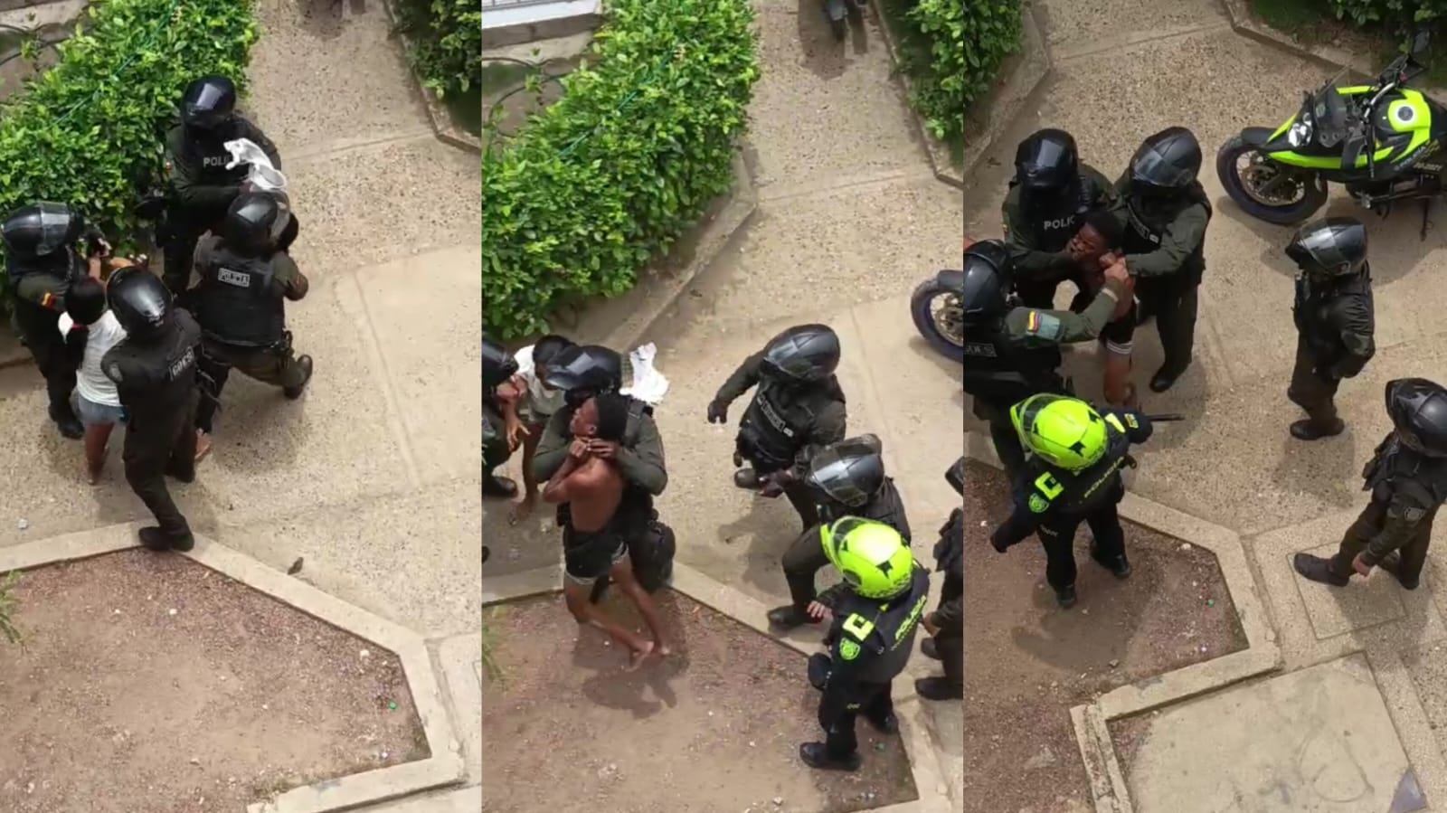 Presunto caso de abuso policial en Cartagena