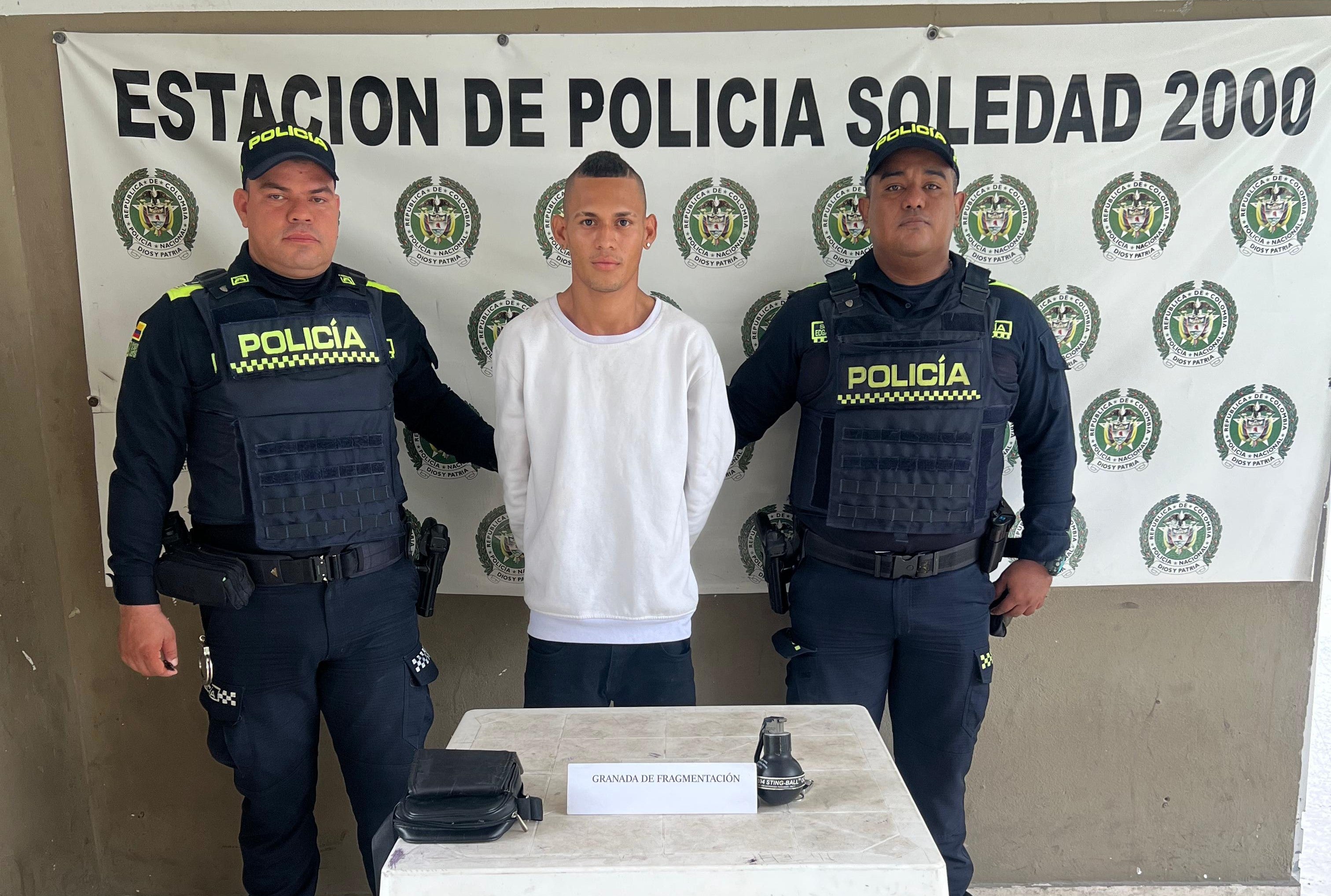 Capturado con granada