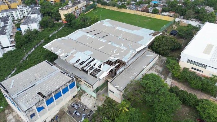 Coliseo Norton Madrid será intervenido tras afectaciones por la lluvia en Cartagena