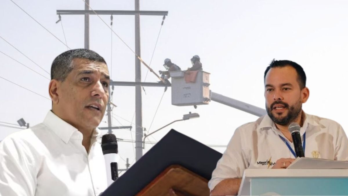 Collage Dumek Turbay y Minminas Edwin Palma