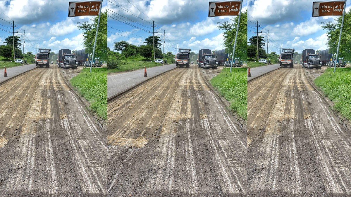 Intervención de vía en Barú