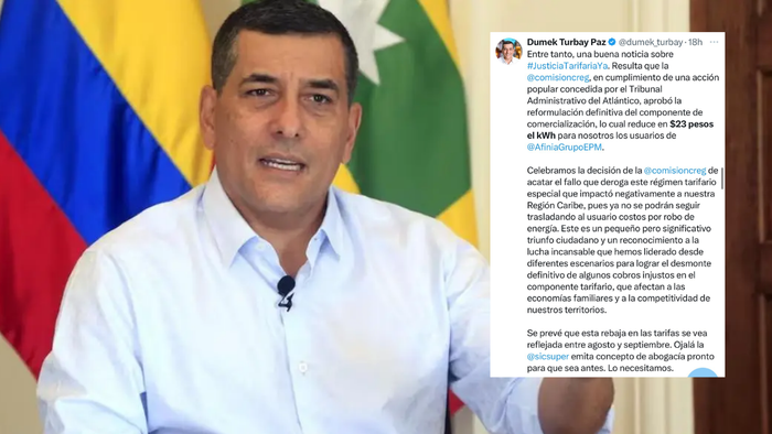 alcalde de Cartagena se pronuncia sobre reducción de tarifas de energía en la Costa Caribe