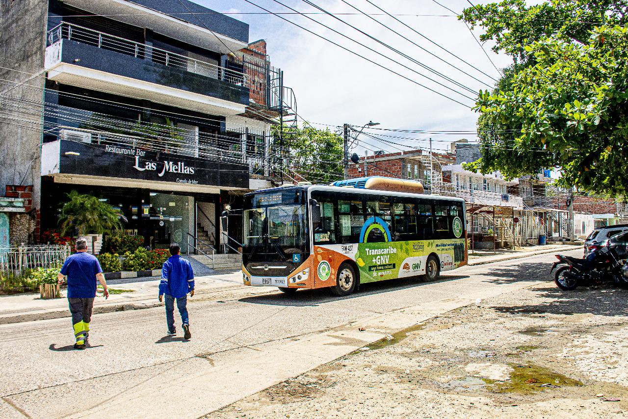Portal-Mamonal: el nuevo recorrido de prueba del Ecobús Piloto de Transcaribe