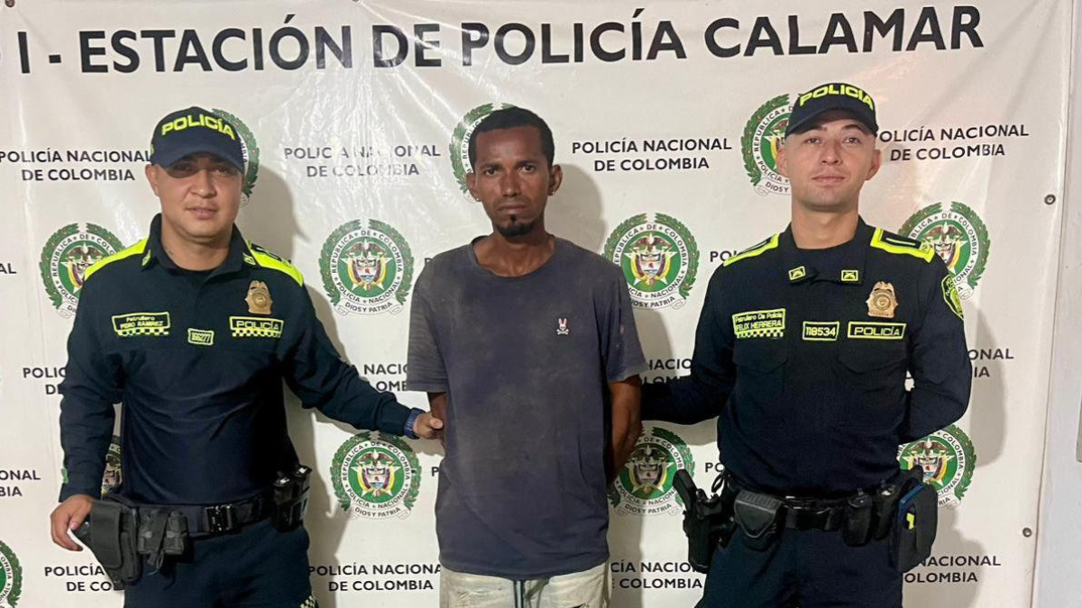 Capturado alias "El Muñeco" por porte ilegal de arma de fuego en Calamar, Bolívar