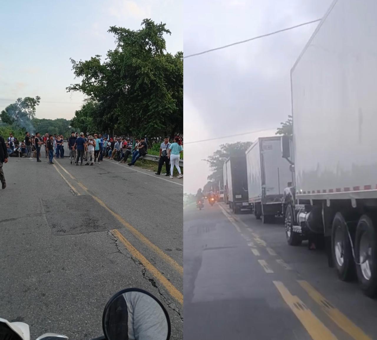 Protestas de comunidades de la Sierra Nevada mantiene bloqueada la troncal Oriente en el Magdalena