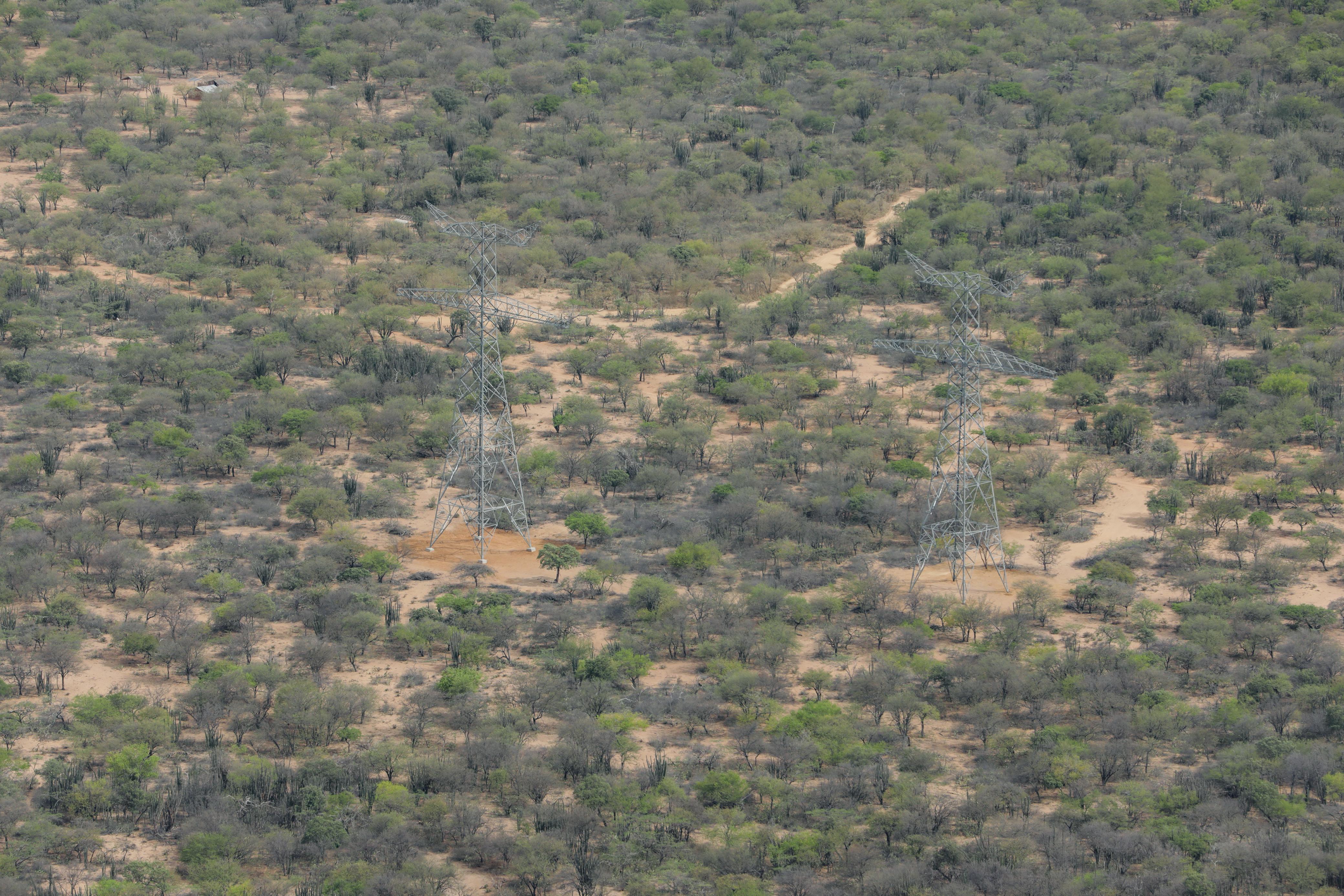 Torres de transmisión del proyecto Colectora.