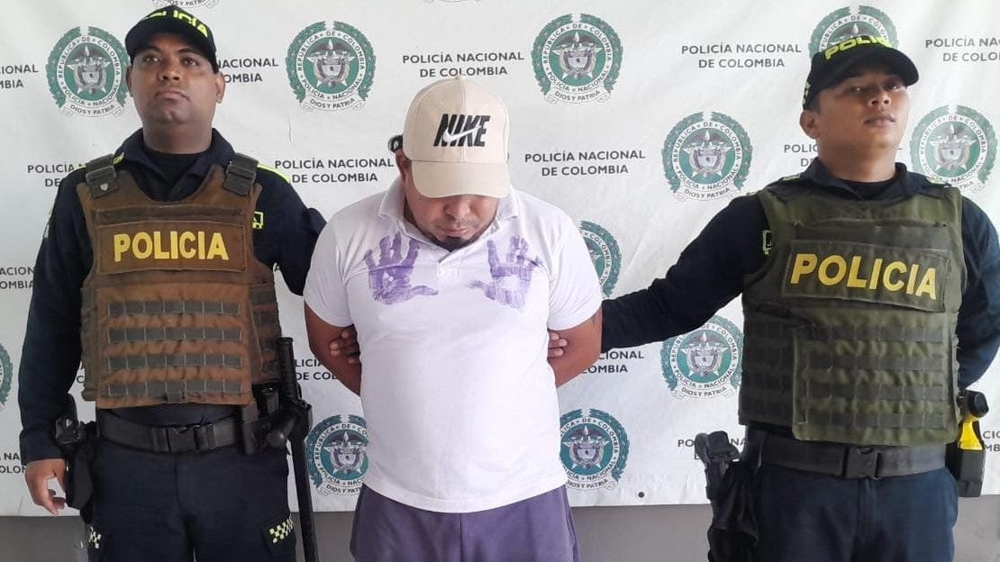 El hombre fue capturado en flagrancia