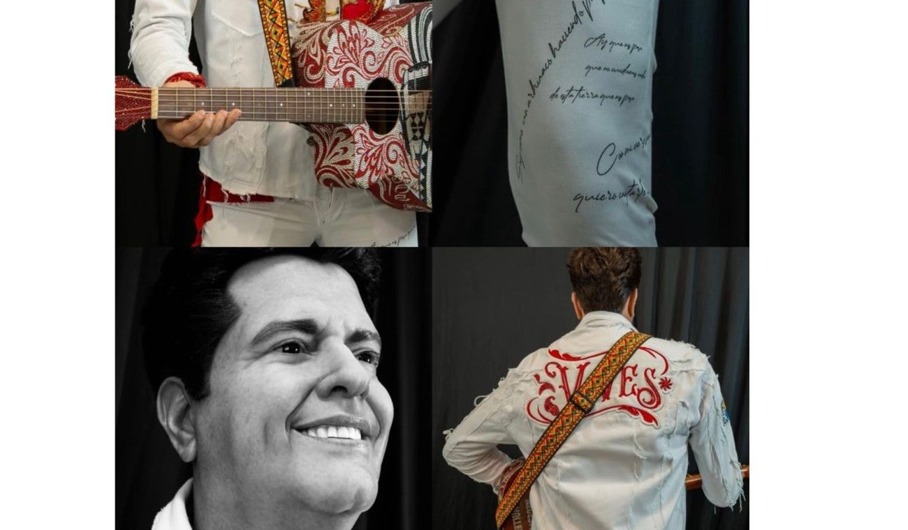 Escultura en cera de Carlos Vives.