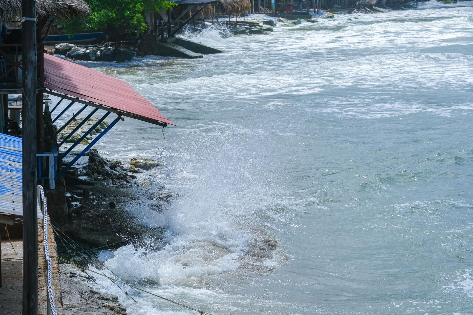 Erosión costera en Santa Verónica, Atlántico.
