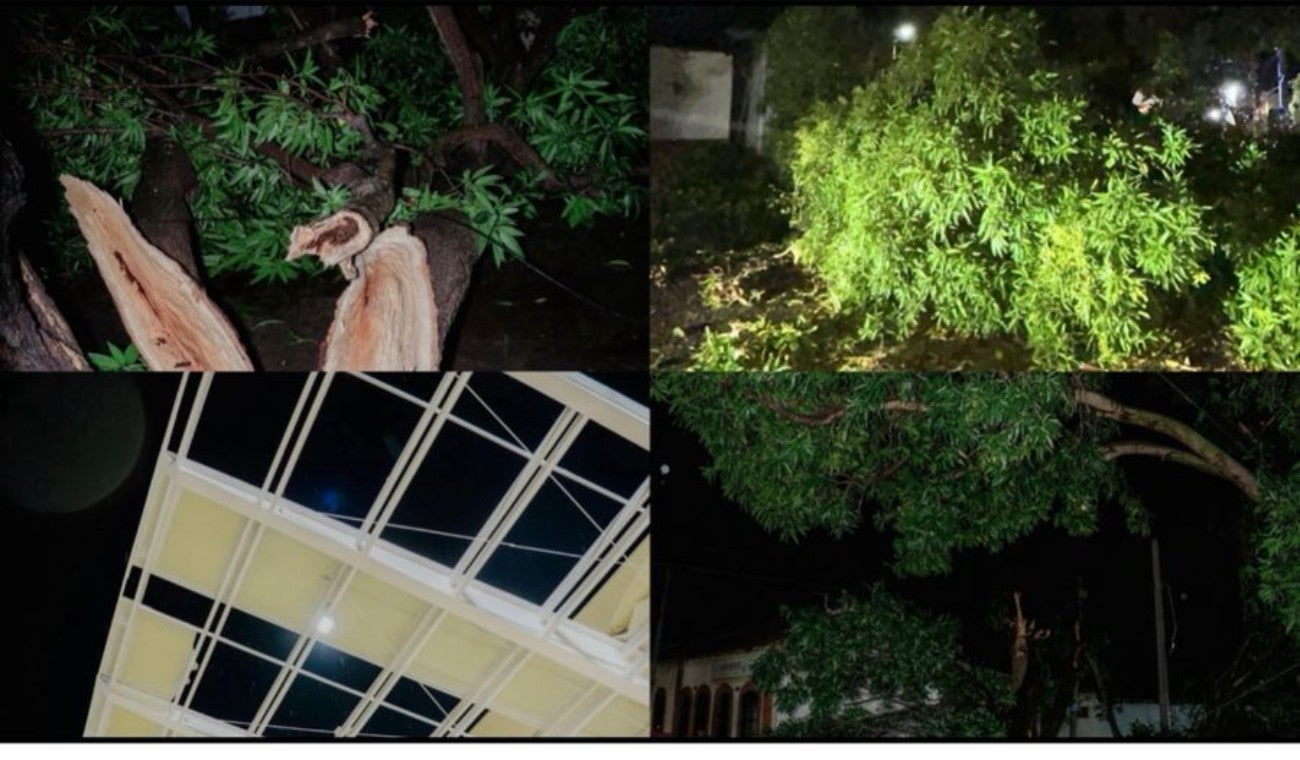 Fuertes lluvias y vientos huracanados causaron emergencias en Valledupar.